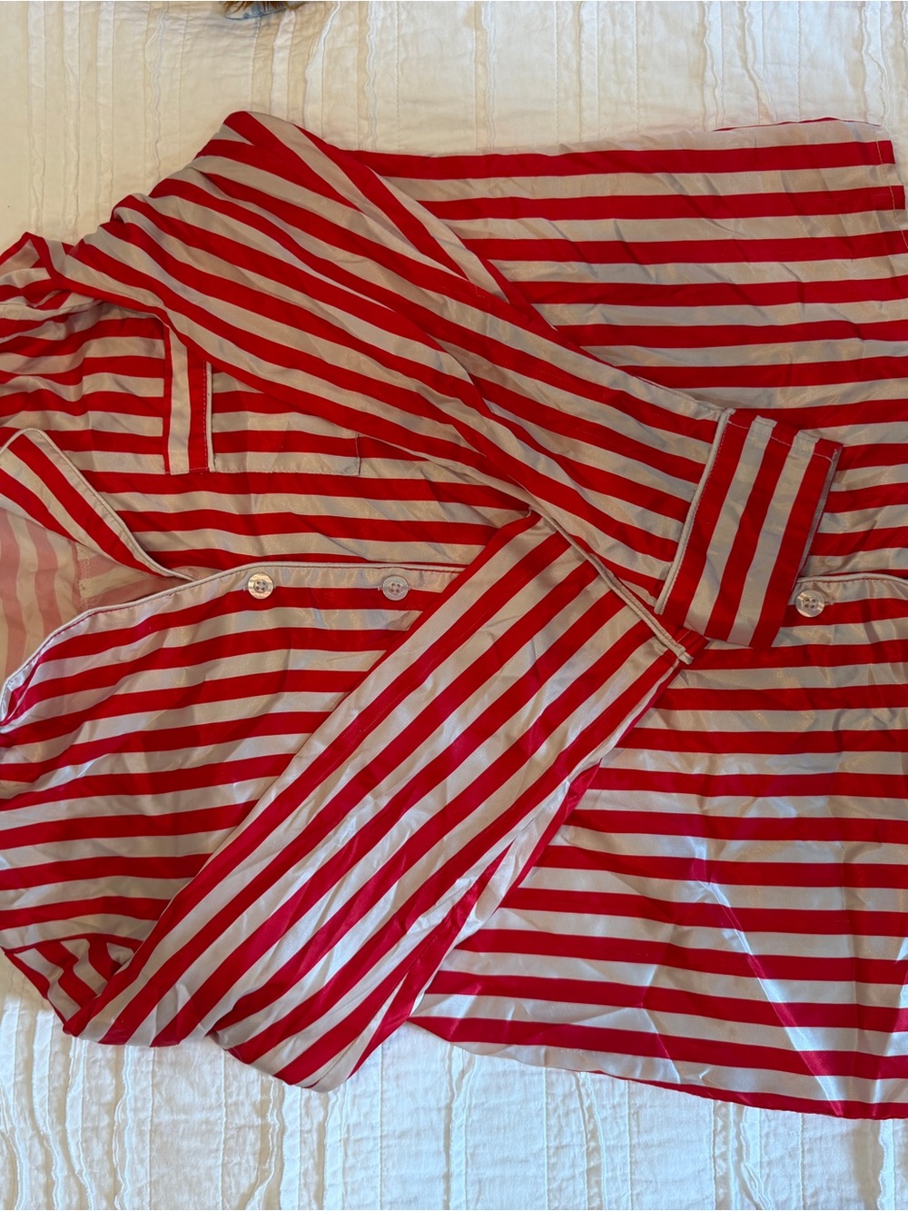 Show Me Your MuMu Red and White Striped Pajama Top